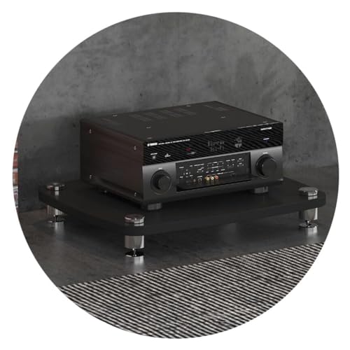 HiFi-Audio-Schrank für Streaming-Geräte, stoßdämpfende Füße für verbesserten Schutz von Audio-Video-Komponenten von Generisch