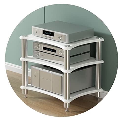 HiFi-Audio-Schrank mit stoßdämpfenden Füßen, ideal für Stereo-Geräte, Spielekonsolen und Streaming-Geräte, verbessert das Audioerlebnis von Generisch