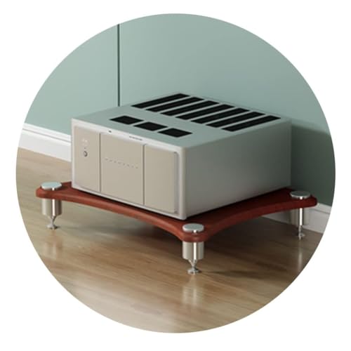 HiFi-Audio-Schrankständer für Plattenspieler und Endstufe, MDF-Konstruktion mit stoßdämpfenden Füßen, ideal für die Organisation und den Schutz von Audiogeräten HiFi-Audio-Schrankständer für Plattenspieler und Endstufe, MDF-Konstruktion mit stoßdämpfenden Füßen, ideal für die Organisation und den Schutz von Audiogeräten von Generisch