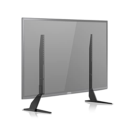 Höhenverstellbarer Universal-TV-Ständer für Flachbildfernseher mit einer Größe von 58 - 165 cm (23 - 65 Zoll), hält bis zu 50 kg, Metallständer für maximale Stabilität, Desktop-Aufhänger im von Generisch
