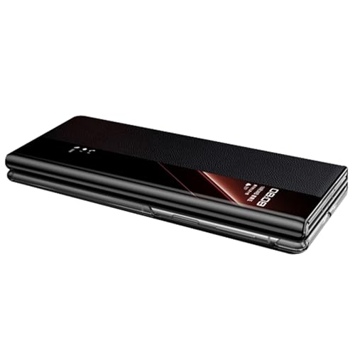 Hülle für Huawei Mate XT, Smart View Flip Case mit Ständer, Business Echtleder Folio Schutzhülle für Telefon Hülle für Huawei Mate XT, Smart View Flip Case mit Ständer, Business Echtleder Folio Schutzhülle für Telefon von Generisch