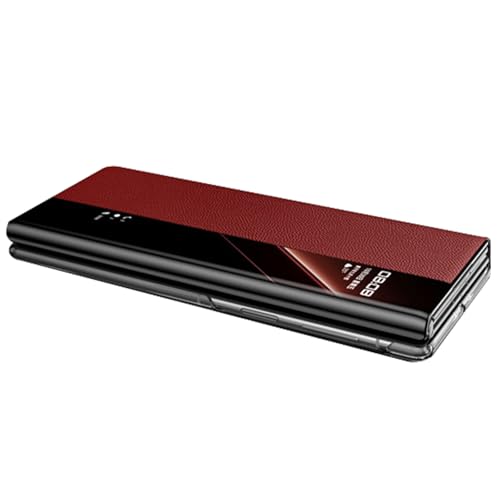 Hülle für Huawei Mate XT, Smart View Flip Case mit Ständer, Business Echtleder Folio Schutzhülle für Telefon Hülle für Huawei Mate XT, Smart View Flip Case mit Ständer, Business Echtleder Folio Schutzhülle für Telefon von Generisch