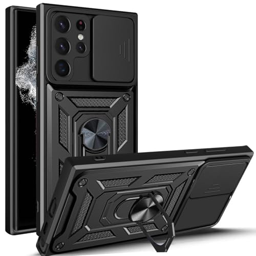 Hülle für Samsung Galaxy S25/S25 Plus/S25 Ultra, Magnetische Ringständer-Abdeckung mit Bildschirmkamera-Schutz Anti-Kratz-Hülle Hülle für Samsung Galaxy S25/S25 Plus/S25 Ultra, Magnetische Ringständer-Abdeckung mit Bildschirmkamera-Schutz Anti-Kratz-Hülle von Generisch