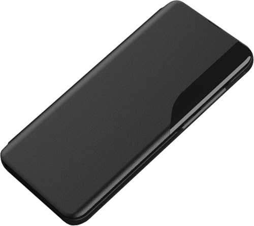 Hülle für Samsung Galaxy S25 Ultra/S25 Plus/S25, Hülle mit Sichtfensterabdeckung und Unterstützungsfunktion (Schwarz, S25plus) von Generisch