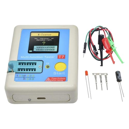 Induktivitätsmesser - Kondensator -Tester -Kit, Transistor -Tester -Tool | Multifunktionsübertragungskondensator, Transistor -Checker, Hochgeschwindigkeits -Detektor Voll, Farbbildschirm Für Dioden -H von Generisch
