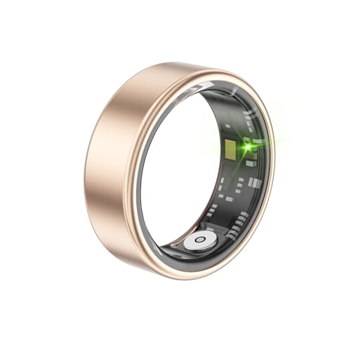 Intelligente Ringe für Damen und Herren, mit Ladebox, Schrittzähler im Multi-Sport-Modus, Herzfrequenz, SpO2, Schlaf, IP68 wasserdicht, Fitness-Tracking Ring für Androi von Generisch