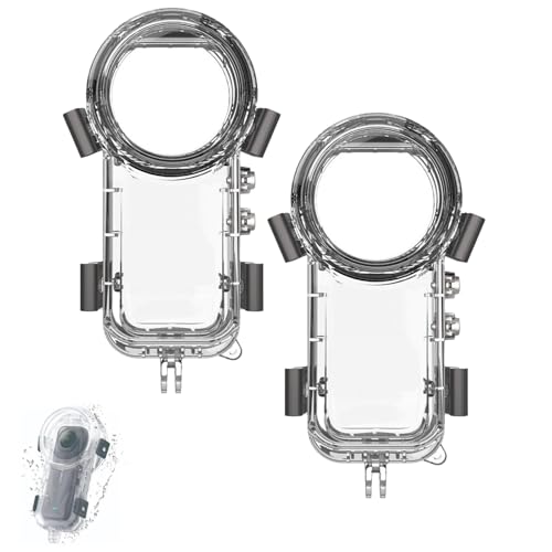 Invisible Divecase for Insta360X5, 60m Depth Resistant to Scratches and Drops, with Anti-Fog Sheet and Bracket, for Insta360X5, Suitable Diving, Swimming, Vlog, Publishing (2PCS) von Generisch