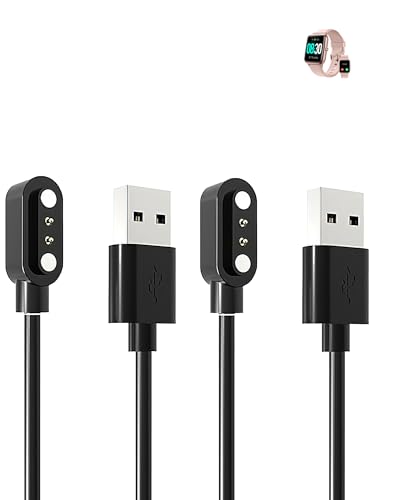 Kabel kompatibel mit GRV Smartwatch, stabiles magnetisches USB-Ladekabel, 2 Stück von Generisch