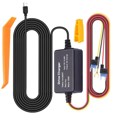 Kabelkit - Dashcam -Kabel, Verlängerungskabel | Universelles Hartdraht -Kit, Netztkabel von Autokamera, Autokamera -Ladungsnetzkabel für das Dashcam -GPS -Stromversorgungs -Armaturenbrett -Kamera - von Generisch