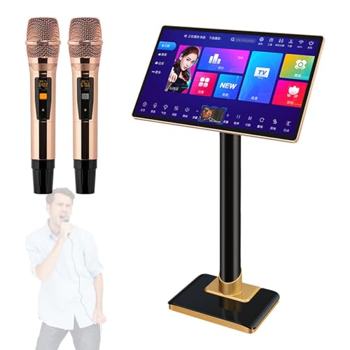 Karaoke-System mit Touchscreen, kabelloses Mikrofon, Endstufe, Telefon-App-Steuerung, 1,1 Millionen Cloud-Songs für Zuhause oder Bar Karaoke-System mit Touchscreen, kabelloses Mikrofon, Endstufe, Telefon-App-Steuerung, 1,1 Millionen Cloud-Songs für Zuhause oder Bar von Generisch