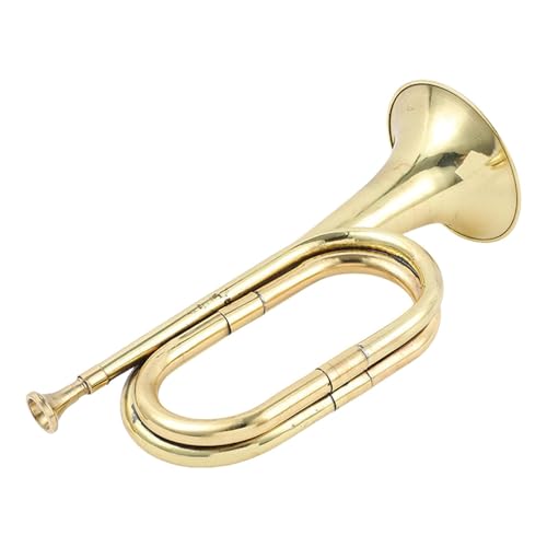 Kavallerie Trompete Messing - Vintage Messing Trompete, authentischer Klang für Kavallerie März Messing Trompete für Sammler, Historisches Musikinstrument für Paradeauftritte Kavallerie Trompete Messing - Vintage Messing Trompete, authentischer Klang für Kavallerie März Messing Trompete für Sammler, Historisches Musikinstrument für Paradeauftritte von Generisch