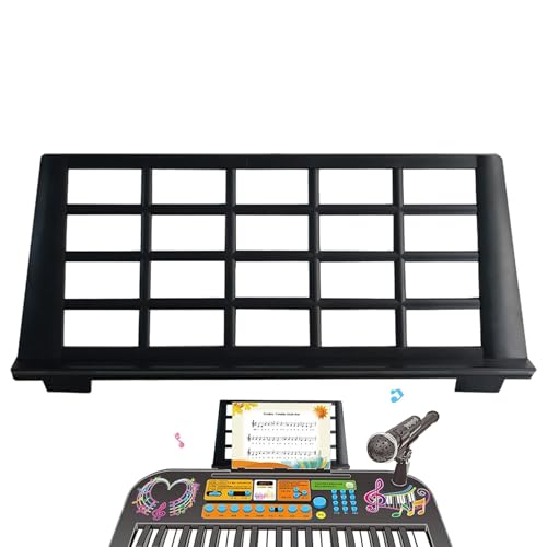Keyboard-Notenständer, Notenhalter für Keyboard - Tragbarer Notenhalter - Faltbarer Notenhalter für Klaviertastatur-Anfänger und professionelle Interpreten Keyboard-Notenständer, Notenhalter für Keyboard - Tragbarer Notenhalter - Faltbarer Notenhalter für Klaviertastatur-Anfänger und professionelle Interpreten von Generisch