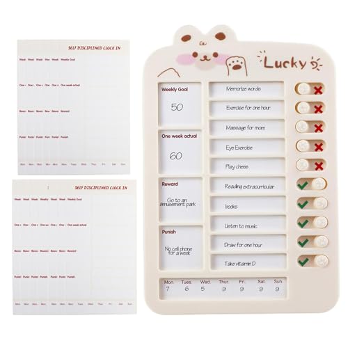 Kids Sliding Chore Chart, Interactive Visual Routine Planner, Childrens Study Task Board, Dry Erase Responsibility Tracker, Daily Schedule Organizer For Boys, Girls, School Kids Sliding Chore Chart, Interactive Visual Routine Planner, Childrens Study Task Board, Dry Erase Responsibility Tracker, Daily Schedule Organizer For Boys, Girls, School von Generisch