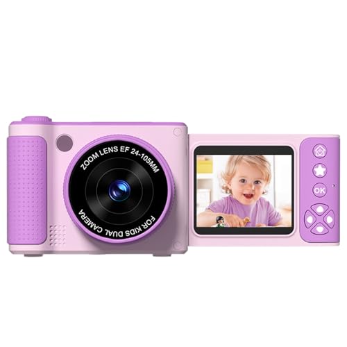 Kinderkamera – Sofortbildkamera für Kinder, HD-Kinder mit Abdeckung, digital, 6,1 cm (2,4 Zoll) Bildschirm, Lernspielzeug, tragbares Video für und Mädchen, Outdoor-Geschenk für den täglichen von Generisch