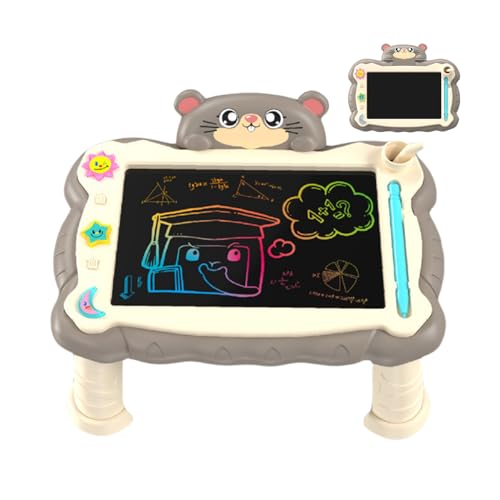 Kinderzeichnungsscheibe Magnetisch, LCD-Schreibtafel, Bildungsscheibe, Tragbarer Digitaler Notizblock, Eingebauter Stand, Schwarz, Für Kinder Lernen, Notizen, Reisen von Generisch