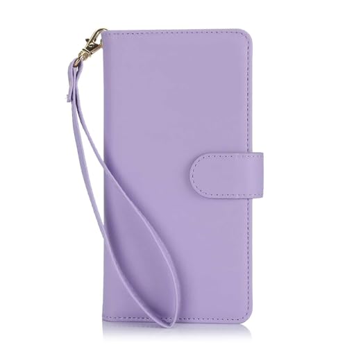 Klapphülle Für Samsung Galaxy S25/S25 Plus/S25 Ultra, Große Brieftaschenhülle Mit Kartenhalter, Ständer, RFID-blockierende Lederhülle,S25,Purple Klapphülle Für Samsung Galaxy S25/S25 Plus/S25 Ultra, Große Brieftaschenhülle Mit Kartenhalter, Ständer, RFID-blockierende Lederhülle,S25,Purple von Generisch