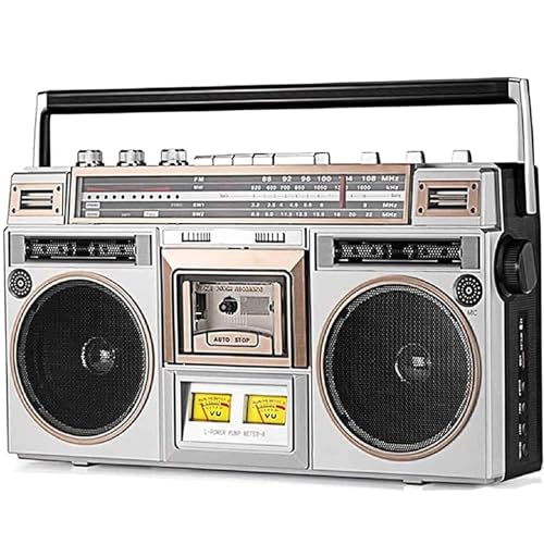 Klassischer 80er Jahre Stil Retro CD Player Lautsprecher, Tragbarer Kassettenspieler Radio, Retro Bluetooth Tape Recorder AM / FM Radio, SD / USB Eingang Unterstützung, Kassettenrekorder für Klassischer 80er Jahre Stil Retro CD Player Lautsprecher, Tragbarer Kassettenspieler Radio, Retro Bluetooth Tape Recorder AM / FM Radio, SD / USB Eingang Unterstützung, Kassettenrekorder für von Generisch