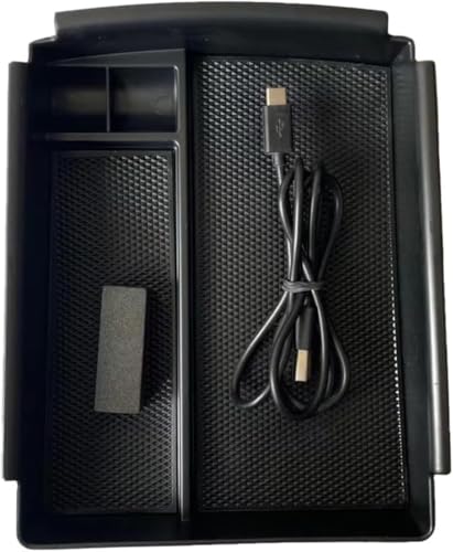 Konsole Armlehne Aufbewahrungsbox Wireless Charger für die Mittelkonsole,für Tesla für Modell X/S Zubehör 2016-2020, Mittelkonsolen-Organizer-Ablage, Auto-Innenausstattung Konsole Armlehne Aufbewahrungsbox Wireless Charger für die Mittelkonsole,für Tesla für Modell X/S Zubehör 2016-2020, Mittelkonsolen-Organizer-Ablage, Auto-Innenausstattung von Generisch
