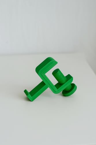 Kopfhörer Halter – Klemmhalterung für Schreibtisch | 3D-Gedruckter Headset-Halter | Zubehör für Büro & Gaming | Kein Bohren – Einfaches Anbringen (Grün) von Generisch