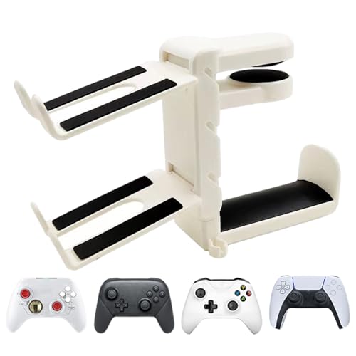 Kopfhörer- Und Controllerhalter, Unter Desk Game Headset Hook Controller Stand - Spielzubehör, Punschfreier Tischorganisator Für Mit Unserem Kopfhörer- Und Controller -HalteKopfhörer, Spielcontroller Kopfhörer- Und Controllerhalter, Unter Desk Game Headset Hook Controller Stand - Spielzubehör, Punschfreier Tischorganisator Für Mit Unserem Kopfhörer- Und Controller -HalteKopfhörer, Spielcontroller von Generisch