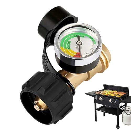 Kraftstoffpegel -Monitor -Gerät - Tragbarer klarer Indikator, propane -Tank -Messmaschine | Skalieren Sie farbcodierte, massive Messing-RV-propane-Tank-Messgerät für Standard-5-40 lb Propantanks Kraftstoffpegel -Monitor -Gerät - Tragbarer klarer Indikator, propane -Tank -Messmaschine | Skalieren Sie farbcodierte, massive Messing-RV-propane-Tank-Messgerät für Standard-5-40 lb Propantanks von Generisch