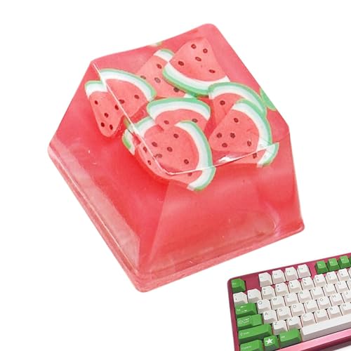 Kristallgelee-Tastenkappen, Obst-Tastenkappen - Süße Schlüsselkappen Candy Fruit Keycaps,Dekoratives Computerzubehör, niedliche Tastenkappen. Kreative und niedliche Tastenkappen für Ihre Tastatur, ein von Generisch