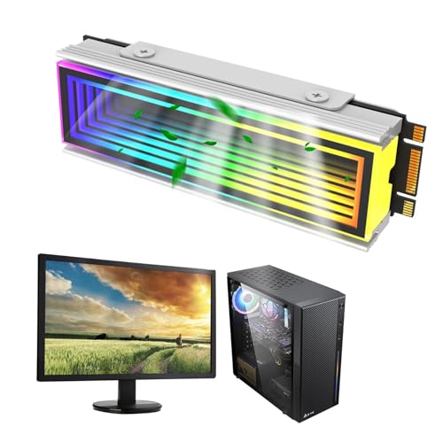 -Kühlkörper - M2 -Kühlung, PC -Kühler,DC 5V M.2 Kühlkörper aus Aluminium-Magnesium-Legierung, effiziente Wärmeableitung von Generisch