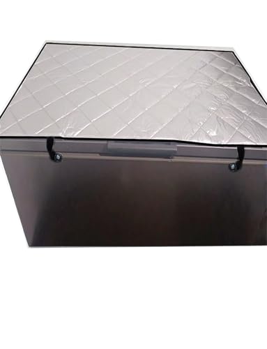 Kühlschränke und Ausstellungseinheiten Kühlschrankabdeckung Sonnenschutzschutz, Gefrierschrankisolierung Sonnenschutz for den Außenbereich(Silver,260x145 cm/102.4x57.1in) von Generisch