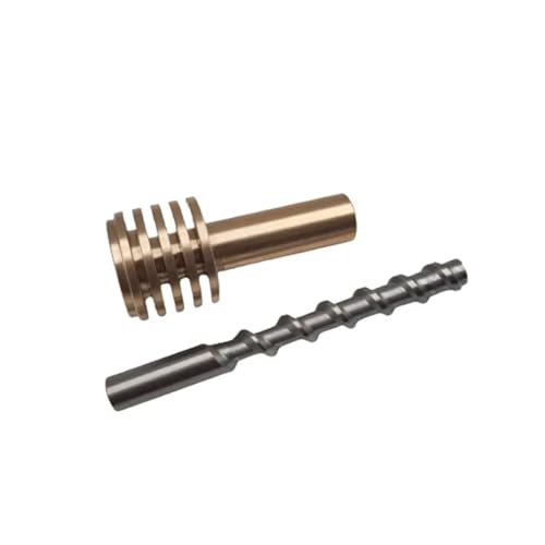 Kunststoffbrecher-Pellet-Extruder, Pellet-Edelstahlschraube, Keramik-Schlammpulver-Extruder, Halszufuhr, kompatibel mit 3D-Drucker(Red) von Generisch