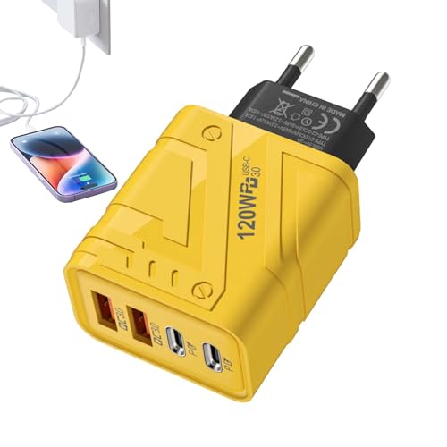 Ladeblöcke,Blockladegerät,4-Port-Schnell-Ladeblock | -Wand-Schnellladeblock, 12-W-Multiport-Ladegerät für Tablets und Mobiltelefone Ladeblöcke,Blockladegerät,4-Port-Schnell-Ladeblock | -Wand-Schnellladeblock, 12-W-Multiport-Ladegerät für Tablets und Mobiltelefone von Generisch