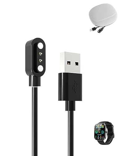 Ladekabel für Soudorv T70-2025 Smartwatch, 2-poliges 4-mm-USB-Ladekabel, magnetische Befestigung, schnelles Aufladen, geringe Wärmeentwicklung, leicht, langlebig, tragbare Ladekabel für Soudorv T70-2025 Smartwatch, 2-poliges 4-mm-USB-Ladekabel, magnetische Befestigung, schnelles Aufladen, geringe Wärmeentwicklung, leicht, langlebig, tragbare von Generisch