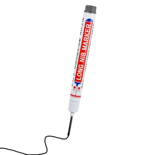 Langtippsmarker, Deep Loch Marker Stifte - Fine Tipps Marker | Schneller trockener Mehrzweckstift für, Hardware-Tool für den industriellen Gebrauch des Bauwesens von Generisch