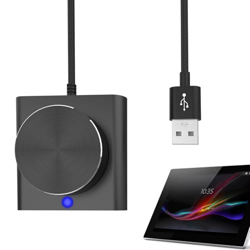 Lautstärkeregler – Drehknopf für die Lautstärkeregelung über USB | PC Abschaltung des Computers Audio Lautstärke Controller Knob, Unterstützung für externe Bewegung Win7 8 10 XP V von Generisch