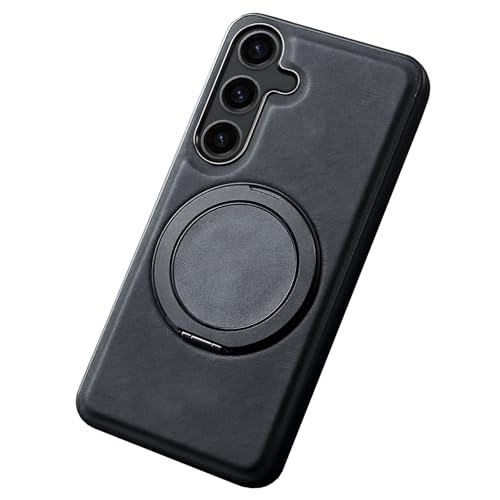 Lederhülle für Samsung Galaxy S25/S25 Plus/S25 Ultra, magnetische Ständer-Abdeckung, kabelloses Laden, ultradünne Business-Schale Lederhülle für Samsung Galaxy S25/S25 Plus/S25 Ultra, magnetische Ständer-Abdeckung, kabelloses Laden, ultradünne Business-Schale von Generisch
