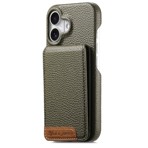 Lederhülle für iPhone 16/16 plus/16 pro/16 pro max, Brieftaschenständer, Anti-Fall-Schutzhülle, RFID-blockierende Anti-Fingerabdruck-Hülle Lederhülle für iPhone 16/16 plus/16 pro/16 pro max, Brieftaschenständer, Anti-Fall-Schutzhülle, RFID-blockierende Anti-Fingerabdruck-Hülle von Generisch