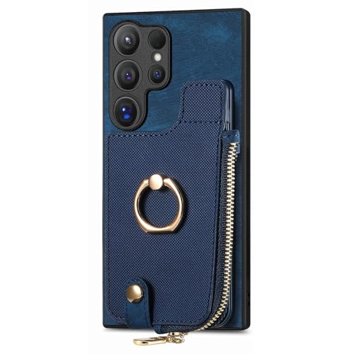 Ledertasche für Samsung Galaxy S25/S25 Plus/S25 Ultra, Klapphülle mit Kartenfächern und Ringständer, stoßfester Schutz, Brieftaschen-Hülle Ledertasche für Samsung Galaxy S25/S25 Plus/S25 Ultra, Klapphülle mit Kartenfächern und Ringständer, stoßfester Schutz, Brieftaschen-Hülle von Generisch