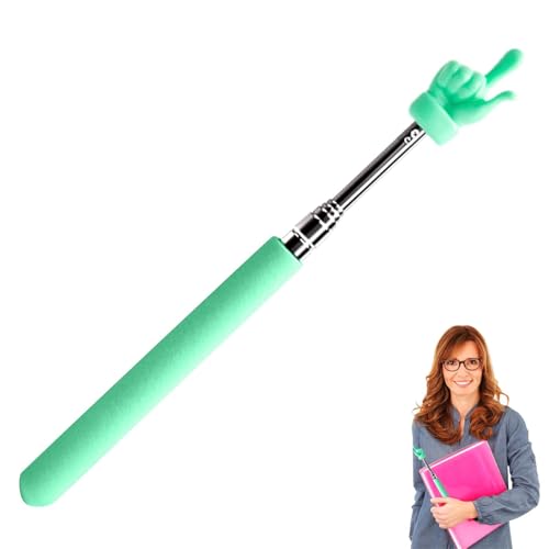 Lehrerzeiger, erweiterbare Präsentation Zeiger Stift kleineTeleskoplehrer Zeiger Mini Handzeir süßer Finger am, Geschenk für Lehrer -Moderator, erweitert das Design Klassenzimmerzubehör erweitert von Generisch