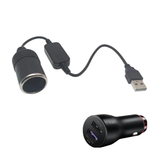 Leichteres USB-zu-Auto-Kabel – 5 V auf 12 V Spannungswandler-Kabel, Plug Controller kabelgebunden | Stromkabel der Dashcam, mobiles USB-Booster-Kabel für das Guid-Recorder von Generisch