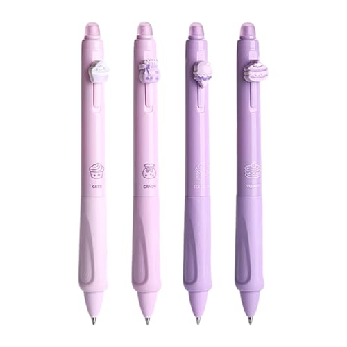 Löschbare Tintenstifte, Stift löschbar für Schüler - 4x Retacable Writing Pens - Schullieferungen feiner Punkt 0,5 mm ergonomisches Design Schreibwerkzeug für Kinder Teenager Girl Boy von Generisch