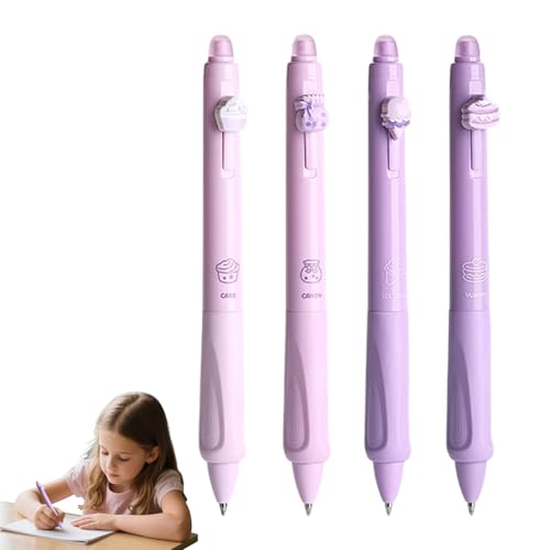 Löschbare Tintenstifte, Stift löschbar für Schüler - 4x einziehbarer erasbarer Stift,Multifunktionales einziehbares Schreibwerkzeug zum Schreiben von Zeichnen unterstreicht das tägliche Journaling von Generisch