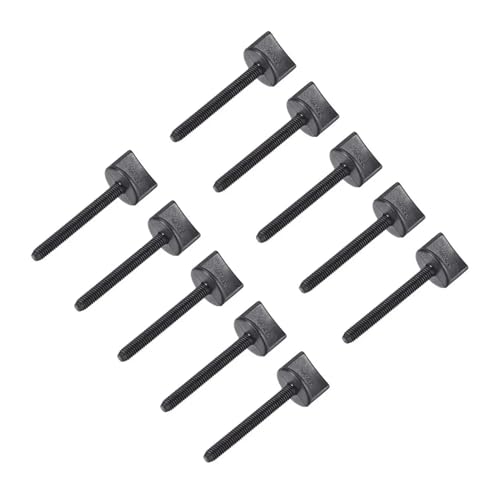 M4 x 35 mm Rändelschraube, handbetrieben, Spaten, Nylon-Kunststoffschrauben, metrisches Gewinde, for Modellflugzeuge, 10 Stück von Generisch