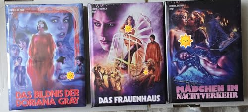 MÄDCHEN IM NACHTVERKEHR, DAS FRAUENHAUS, DAS BILDNIS DER DORIANA GREY. (Blu-Ray+DVD) -3er BUNDLE Mediabook (Wattiert) - LIMITIERTAUF JEWEILS 222 STÜCK von Generisch