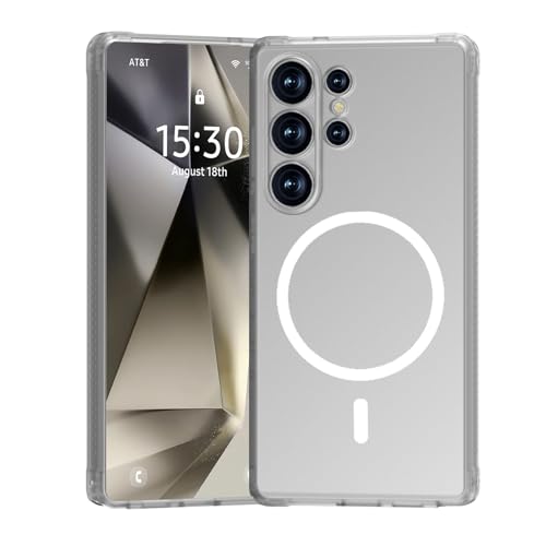 Magnetische Hülle Für Samsung Galaxy S25/S25 Plus/S25 Ultra, Kristallklare, Schlanke, Transparente Anti-Rutsch-Abdeckung, Stoßfeste Schale, Unterstützt Kabelloses Laden,S25,Clear Magnetische Hülle Für Samsung Galaxy S25/S25 Plus/S25 Ultra, Kristallklare, Schlanke, Transparente Anti-Rutsch-Abdeckung, Stoßfeste Schale, Unterstützt Kabelloses Laden,S25,Clear von Generisch