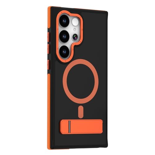 Magnetische Hülle Für Samsung Galaxy S25/S25 Plus/S25 Ultra, Schlanke, Mattierte, rutschfeste Hülle Mit Kameraschutzhülle Aus Metall,S25 Plus,Orange Magnetische Hülle Für Samsung Galaxy S25/S25 Plus/S25 Ultra, Schlanke, Mattierte, rutschfeste Hülle Mit Kameraschutzhülle Aus Metall,S25 Plus,Orange von Generisch