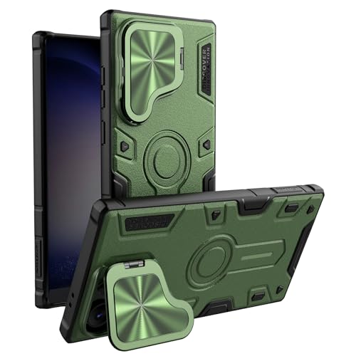 Magnetische Hülle für Samsung Galaxy S25/S25 Plus/S25 Ultra, Klappobjektivfenster, Kameraschutz in Militärqualität, Handyhülle mit Standfunktion Magnetische Hülle für Samsung Galaxy S25/S25 Plus/S25 Ultra, Klappobjektivfenster, Kameraschutz in Militärqualität, Handyhülle mit Standfunktion von Generisch