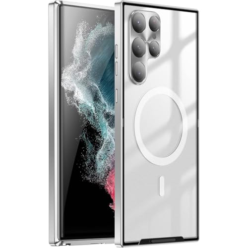 Magnetische Hülle für Samsung Galaxy S25/S25 Plus/S25 Ultra, Linsenschutzbeschichtung, schlanke Metallabdeckung, Kratzfeste, transparente PC-Schale Magnetische Hülle für Samsung Galaxy S25/S25 Plus/S25 Ultra, Linsenschutzbeschichtung, schlanke Metallabdeckung, Kratzfeste, transparente PC-Schale von Generisch