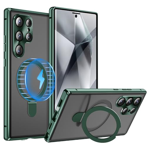 Magnetische Hülle für Samsung Galaxy S25 Ultra, All-Inclusive-Displayschutz aus Metall, Telefonabdeckung unterstützt kabelloses Laden Magnetische Hülle für Samsung Galaxy S25 Ultra, All-Inclusive-Displayschutz aus Metall, Telefonabdeckung unterstützt kabelloses Laden von Generisch