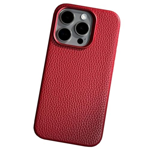 Magnetische Hülle für iPhone 16/16 plus/16 pro/16 pro max, Litschi-Maserung-Lederhülle Metallkameraschutz Stoßfeste Abdeckung Magnetische Hülle für iPhone 16/16 plus/16 pro/16 pro max, Litschi-Maserung-Lederhülle Metallkameraschutz Stoßfeste Abdeckung von Generisch