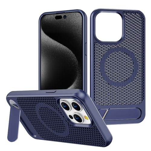 Magnetische Hülle für iPhone 16/16 plus/16 pro/16 pro max, Metallständerhülle Wärmeableitung PC Hohlkühlung Schutzhülle Magnetische Hülle für iPhone 16/16 plus/16 pro/16 pro max, Metallständerhülle Wärmeableitung PC Hohlkühlung Schutzhülle von Generisch