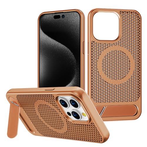 Magnetische Hülle für iPhone 16/16 plus/16 pro/16 pro max, Metallständerhülle Wärmeableitung PC Hohlkühlung Schutzhülle Magnetische Hülle für iPhone 16/16 plus/16 pro/16 pro max, Metallständerhülle Wärmeableitung PC Hohlkühlung Schutzhülle von Generisch